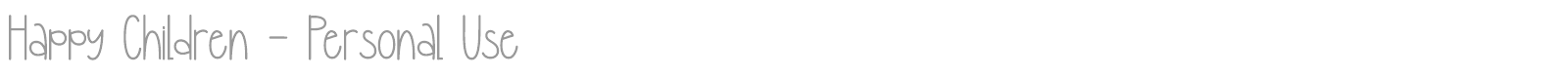 Happy Children font preview